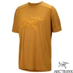 【ARCTERYX 始祖鳥】男 IONIA LOGO 美麗諾羊毛短袖圓領排汗衣.美利奴T恤_X000006796-30571 育空褐