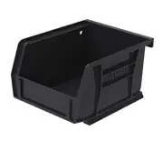 30210 AkroBins Plastic Storage Bins, Space-Saving Stackable Bins to use Black