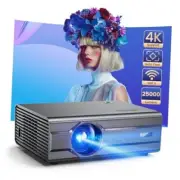 [Auto Focus] 4K Projector with WiFi6 and Bluetooth 5.2, 700ANSI Native 1080P