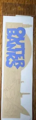 Scrapbook Customs, Outer Banks ~ Word & Background NC Island Scrapbook Laser Cut