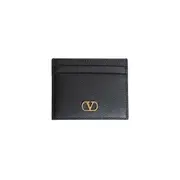 [VALENTINO] Vlogo signature card holder Black
