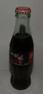 1996 COCA COLA SANTA CHRISTMAS BOTTLE UNOPENED HELICOPTER