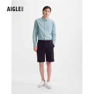 【AIGLE】男 抗UV防潑短褲(AG-3P130A100 黑色)