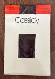 Cassidy Lycra Sheer Panthose Boysenberry Med 4'11-5'9" Sandlefoot Toe