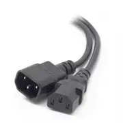 Alogic 1m IEC C13 to C14 Computer Power Extension CordMale Female Cables - MF-C13C14-01