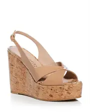 Stuart Weitzman Women's Carmen Wedge Platform Sandals