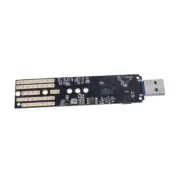 Aluminum Portable M.2 NVME SATAs SSDs Case with USB3.1 TypeA SSDs Adapter