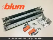 Blum TANDEM plus BLUMOTION 563H Soft Close 18" Drawer Slide Kit - 563H4570B