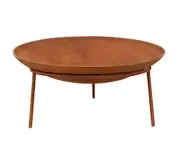 Ignite 58cm Round Heavy Duty Steel Firepit/Planter Bowl with Feet, Ideal for