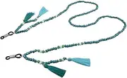 [Generic] Beads Sunglasses Spectacle Cord With Tassels Neck Chain Link Holder
