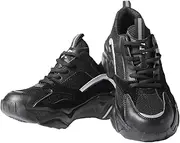 [AUXDIQ] Safety Trainers Men Women Steel Toe Cap Trainers Lightweight Breathable Industrial Non Slip Work Shoes