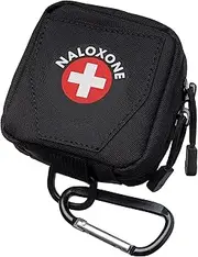Naloxone Belt Pouch for Opioid Overdose Kits | Compact Belt Attachment Design | Custom Designed and Compatible with Two Naloxone Nasal Spray Doses & Accessories | Naloxone not Included
