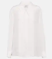 [Khaite] Khaite Dorian silk shirt AU 6 white
