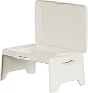 WUISOLQP Multifunctional Food Trays Portable Folding Table for Sofa Bed Miscellaneous Items ABS Multifunctional Dining Plate Bed, White