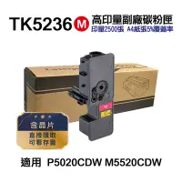 在飛比找Yahoo奇摩購物中心優惠-【KYOCERA 京瓷】TK-5236M 紅色 高印量副廠碳