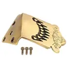 Bronze 8 String Mandolin Feather Pattern Tailpiece Musicians Accessories