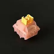Outemu Honey Peach/Lime Switch V3, 5Pin Pre-Lubed Silent Linear/Tactile Switch for Mechanical Keyboard(Linear Peach,90PCS)