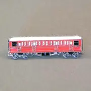A 1880-1920 LMR Steam Train Passenger Coach / Carriage - Metal Enamel Pin Badge