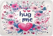 Extra Large Resuable Changing Pad Covers Highly Absorbent Sheet Cover Underpads Leakproof Quick Drying Toddler Bedding Products for Kids Bedwetting 52x34in Valentines Day Flowers Love Heart Hug Me