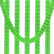 6Pcs 9.8ft Four-Leaf Paper Flower Garland Hanging Streamers, Lime Green