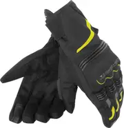 Dainese Tempest, gloves D-Dry short , color: Black/Neon-Yellow , size: 3XS