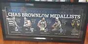 Geelong Cats Hand Signed 4 Brownlow Medallists Long, Couch, Bartel, Ablett/200