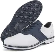 [LZQpearl] Men's Golf Shoes, Leather Business Golf Boots Without Spikes, Classic, Breathable, Non-Slip, Casual Golf Training Sneakers