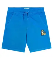 [Kenzo Kids] Kenzo Kids Cotton jersey Bermuda shorts Y 2 blue
