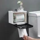Toilet Paper Holder Tissue Box Shelf Storage Rack Roll/Draw Paper Dispenser