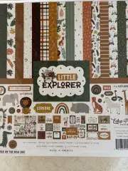 Echo Park Paper Co. Little Explorer Collection Kit Scrapbook 12 X 12