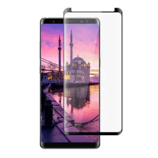 三星 Note 8 保護貼 保護貼 買一送一滿版曲面黑框玻璃鋼化膜(買一送一 三星 Note 8 保護貼)