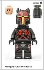 LEGO Star Wars Gar Saxon Minifigure (75316) sw1162 Mandalorian New from box
