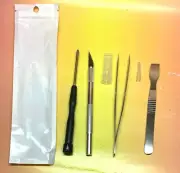 4 in 1 Toolkit Repair Tool Kit- X-Acto knive,Tweezers,Spudger Pry Flat tool,+