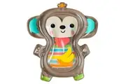 Bright Starts Hungry Monkey Tummy Time Water Mat, Baby Play Mat, Inflatable Sensory Toy for Infants Age 0-6 Months