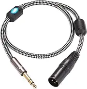 Premium Audio Cable Regular 3 Pin XLR to 1/4" TRS Jack Compatible with Microphone Mixer Stereo 6.5 to XLR Balanced Cable 1M 2M 3M 5M 8M 10M(12meter)