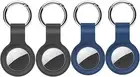 4 Pack Silicone Airtag Case for Apple Air Tags, Airtag Holder Cover for Apple Ai