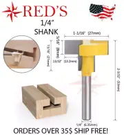 REDS Y71144-4 - 1-1/16" X 5/16 THK Slot Router Bit 1/4" Shank