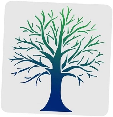 Tree Stencils Template 11.8x11.8inch Plastic Tree Branches Drawing Painting