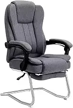 Classic Fashionable Computer Chair Home Desk Chair High Back Office Chair Comfortable Sedentary Bow Sofa Chair Desk Task Chair(Gray)