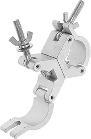 Alipis Aluminum Alloy Double Ring Clamp Rotating Pipe Clamp for Stage Lighting Equipment Secure Attachment Design Versatile Use for Performances and Exhibitions