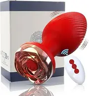 Adult Sex Toys Anal Plug Vibrator Vibrating Butt Plug Remote Control Vibrator with 10 Vibrating Modes G Spot Anal Sex Toys for Men Women Couples