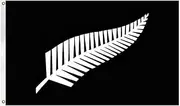 150x90cm The Silver Fern of New Zealand Flag Heavy Duty Both Sides Outdoor Banner