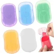 Parliky Travel Essential 120 Pack Hiking Soap Sheets Portable Paper Soaps Gentle Cleansing Outdoor Activity Supply