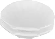 HEALEEP 2pcs Food Serving Tray Multi Functional Snack Plate for Home Restaurant Use Shell Design for Desserts Fruits Appetizers Convenient Serving Dishes