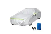 Waterproof Car Cover Automobile Auto Outdoor Protection Heavy Duty All Weather Full Vehicle Protector Dust Wind UV Proof with Storage Bag 3XXL
