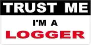 3 - Logger Trust Me Tool Box Hard Hat Helmet Sticker H453