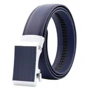 Men's Cowhide Belt with Automatic Buckle for Business or Casual Pants Genuine Le