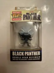 Funko Pop! Pocket Keychain: Black Panther Collectible Figure Bobble-Head New