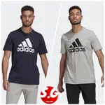 S.G ADIDAS ESSENTIALS 休閒 T恤 短T 短袖 大LOGO 上衣 男款 GK9122 GK9123