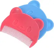 Vaguelly 2pcs Fine Hair Comb Cradle Cap Removal Comb Cute Portable Hair Comb Baby Combs Fine Tooth Comb For Newborns And Toddlers